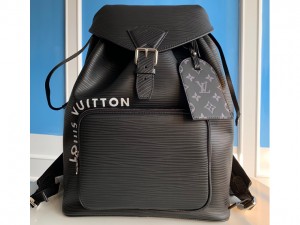 M23099-Black Louis Vuitton Replica Montsouris Backpack A05 Epi Calf leather Mens Bag