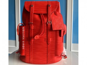 M23764 Replica Louis Vuitton Christopher MM Epi XL grained leather Mens Bag backpack Red