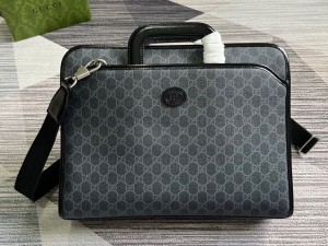 ‎700531 92THF 1000 Replica Gucci Briefcase with Interlocking G Mens Shoulder Bag