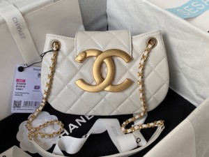 AS4609-4 Chanel Replica 24 Cruise Small Messenger Bag Lambskin & Gold-Tone Metal Womens Shoulder bags