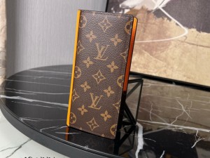 M82551 Louis Vuitton Replica Brazza Wallet Monogram Macassar coated canvas Mens long wallets