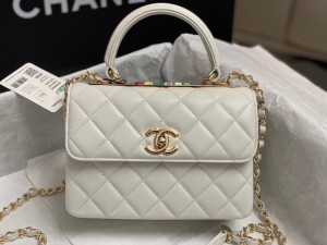 AS4654-4 Replica Chanel 24 Cruise Flap Bag With Top Handle Lambskin & Gold-Tone Metal Womens Shoulder bags