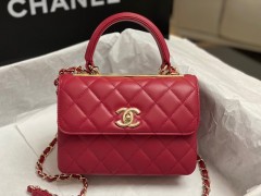 AS4654-5 Chanel Replica 24 Cruise Flap Bag With Top Handle Lambskin & Gold-Tone Metal Womens Shoulder bags