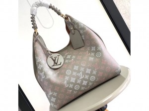 M23396 Replica Louis Vuitton Carmel Mahina perforated calfskin leather Womens Shoulder Bag