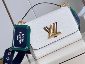 M23514 Louis Vuitton Replica Twist MM Epi Leather Handbags For Womens White