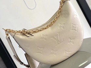 M46739 Replica Louis Vuitton Loop Hobo Monogram Empriente leather Womens Shoulder Bag Creme