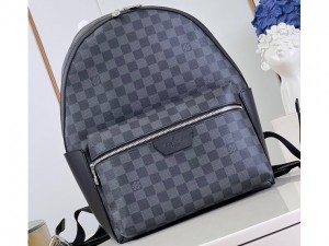 N40514 Louis Vuitton Replica Discovery Backpack PM Damier Graphite coated canvas Bag For Mens