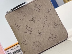 M81558 Louis Vuitton Replica Zippy Compact Wallet Mahina perforated calf leather Womens Wallets and Small Leather Goods